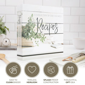 Rural Roots Mercantile recipe binder preserves handwritten recipes gracefully.