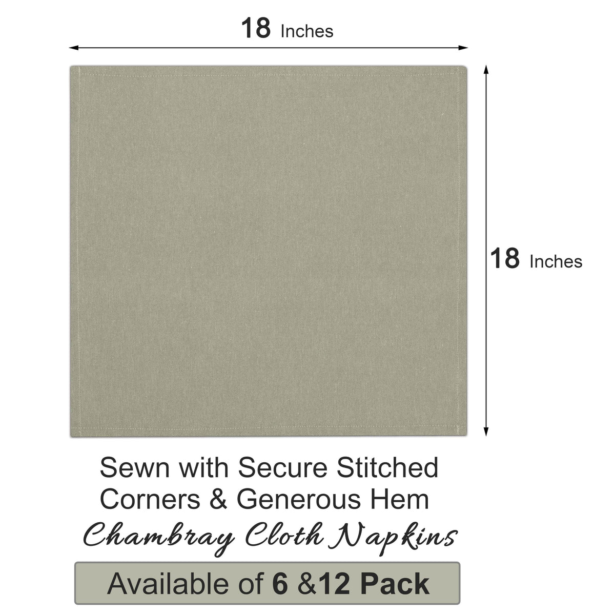 Ruvanti napkins display in a 12-pack layout for easy party prep.