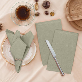 Ruvanti napkins 18x18 close-up shows secure stitched corners and quality.