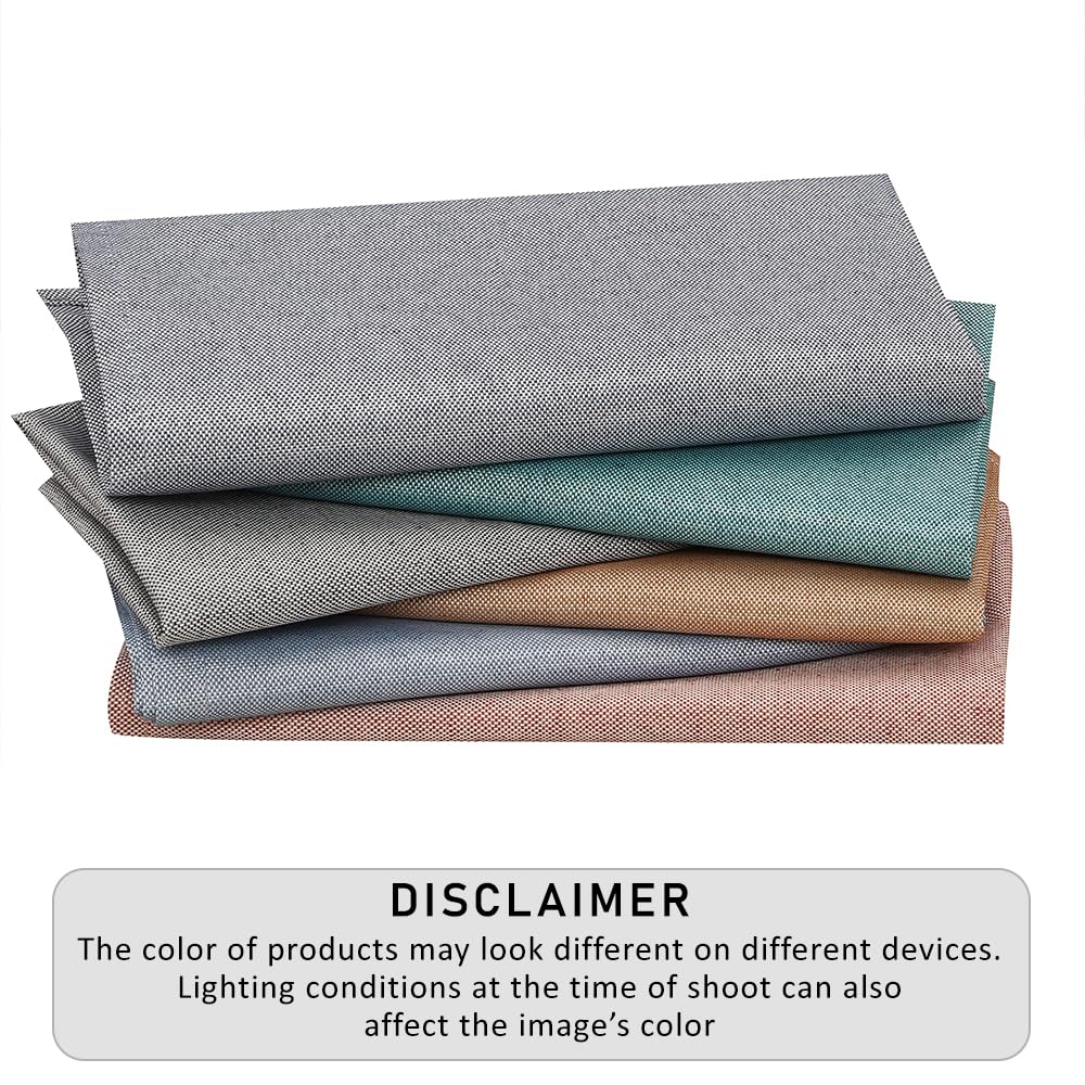 Close-up of chambray texture highlights Ruvanti napkins' soft, rustic feel.