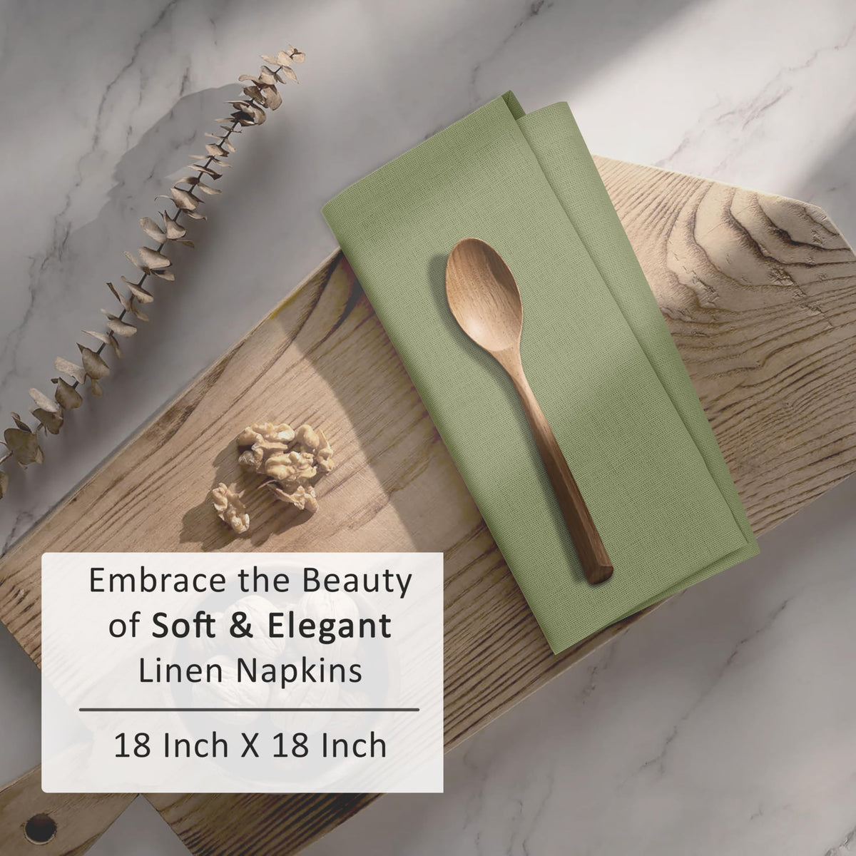 Napkins laid out for holiday tables, showcasing tasteful dining setup.