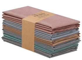 Hotel or banquet setup using Ruvanti napkins for durable table linens.