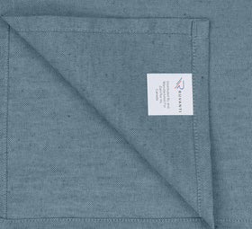 Ruvanti napkins teal table setting enhances color and reusability for festive meals.