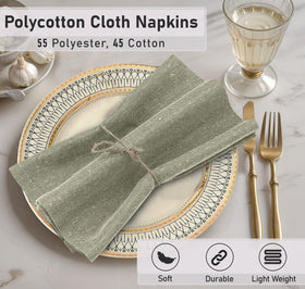 Ruvanti napkins being machine washed for easy care and reuse.