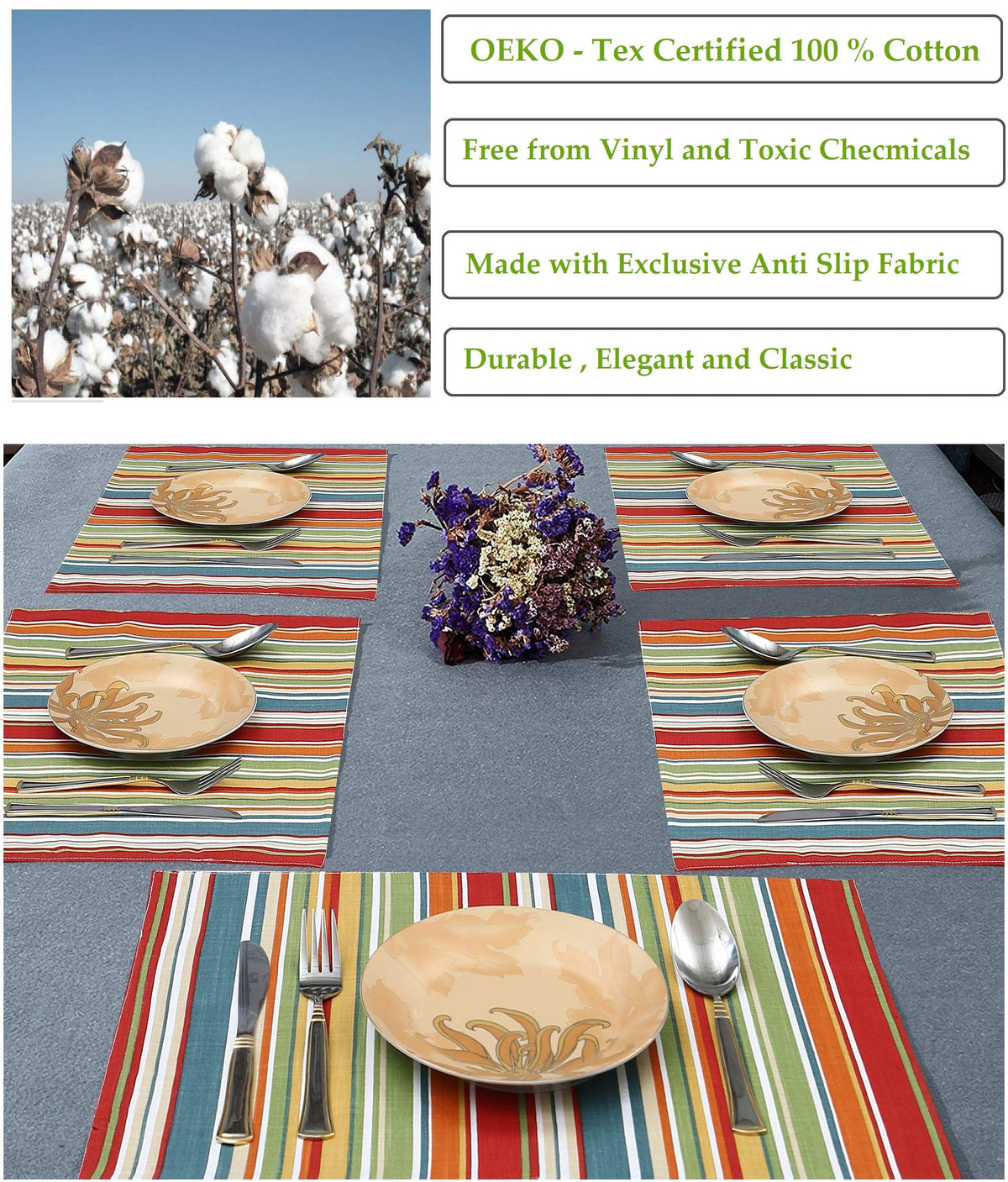 Ruvanti placemats idea for Christmas dinner and festive tables