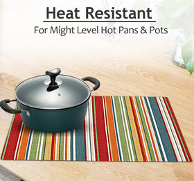 Ruvanti placemats reversible pattern offers two looks for styling