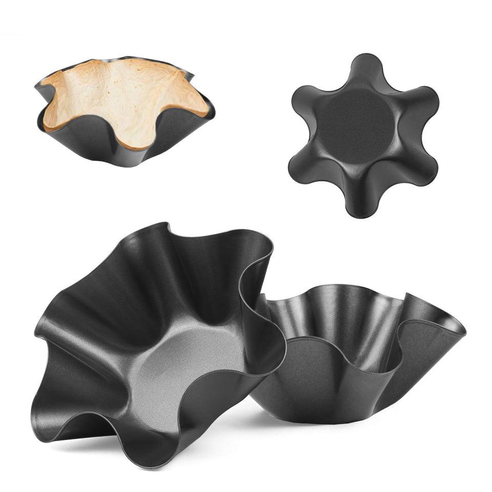 RUVINCE taco bowl shell maker front view showing the 4-pack set