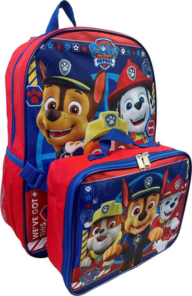 Ruz Paw Patrol backpack with detachable lunch box for easy meals.