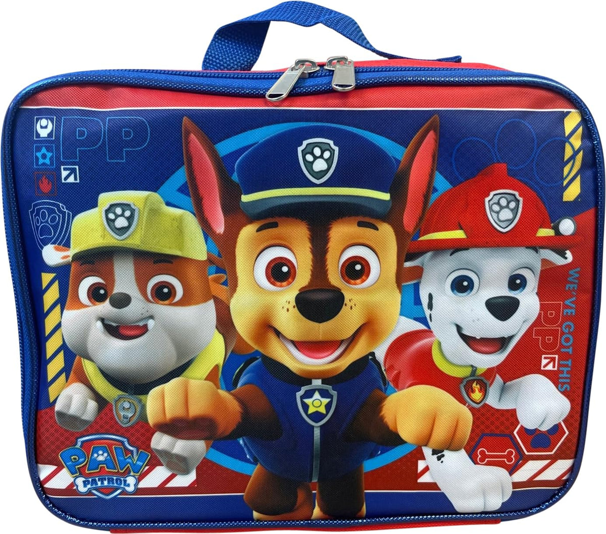 Ruz Paw Patrol side pockets hold water bottles and snacks.