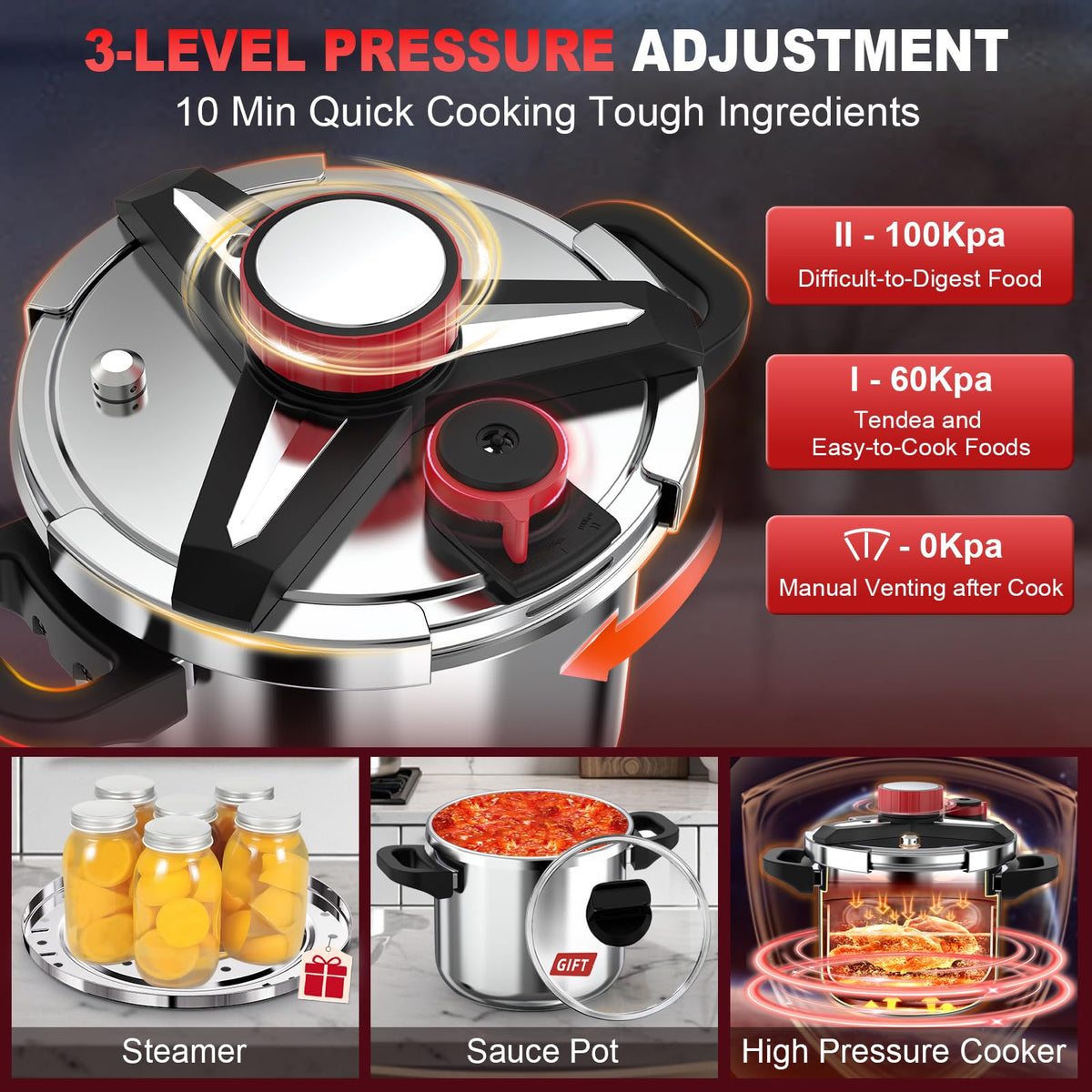 RVGMBO compatible with induction, gas, and electric stoves for flexible setup