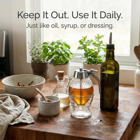 RWIXR kitchen-counter display invites easy access to honey and syrups