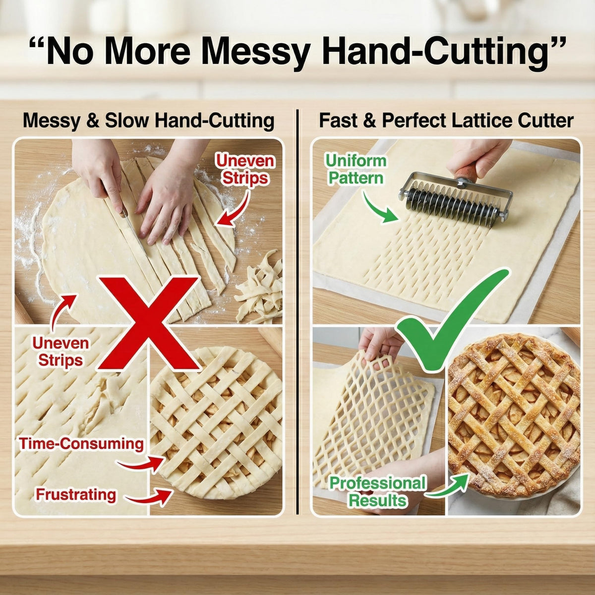 RWIXR lattice pastry cutter heavy-duty construction for durability