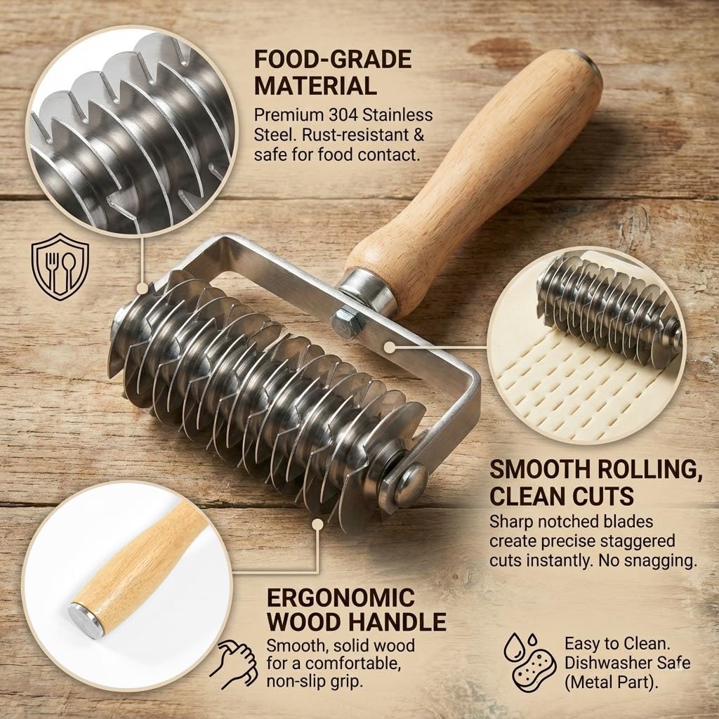 RWIXR lattice pastry cutter precise lattice patterns every time