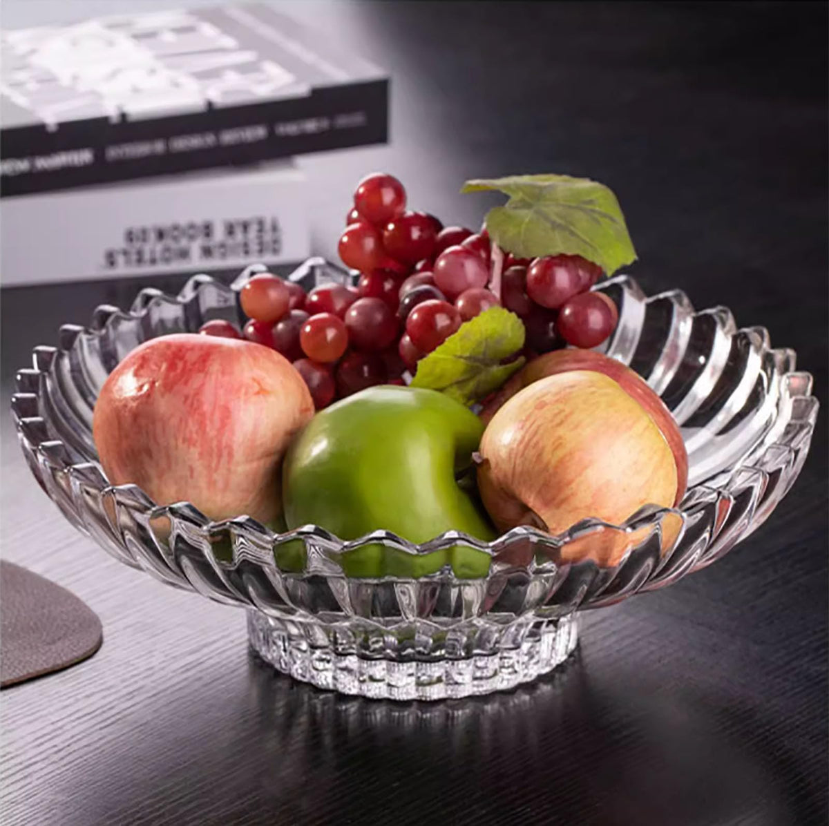 Rxcvkmw easy to wipe clean glass bowl with damp cloth.