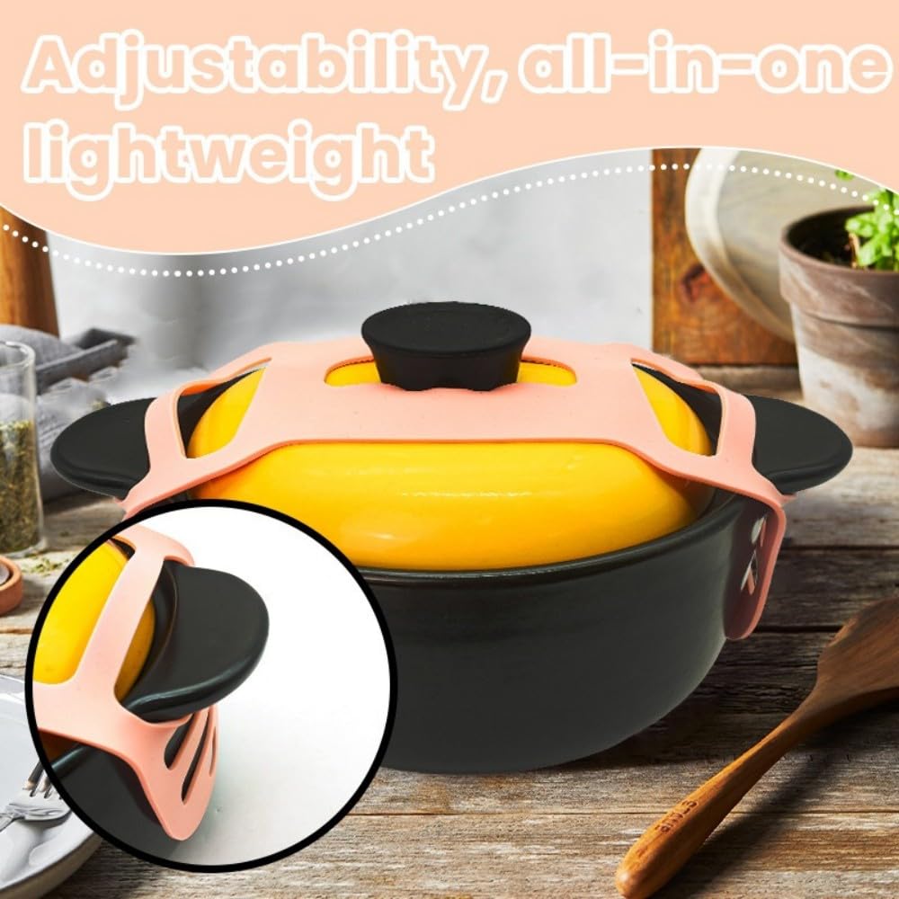 Rxuiael universal lid holder keeps lids secure on round and oval slow cookers.