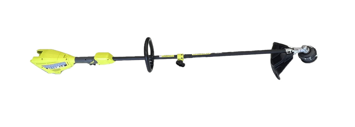RYOBI trimmer bare head and string reveals maintenance-friendly setup.
