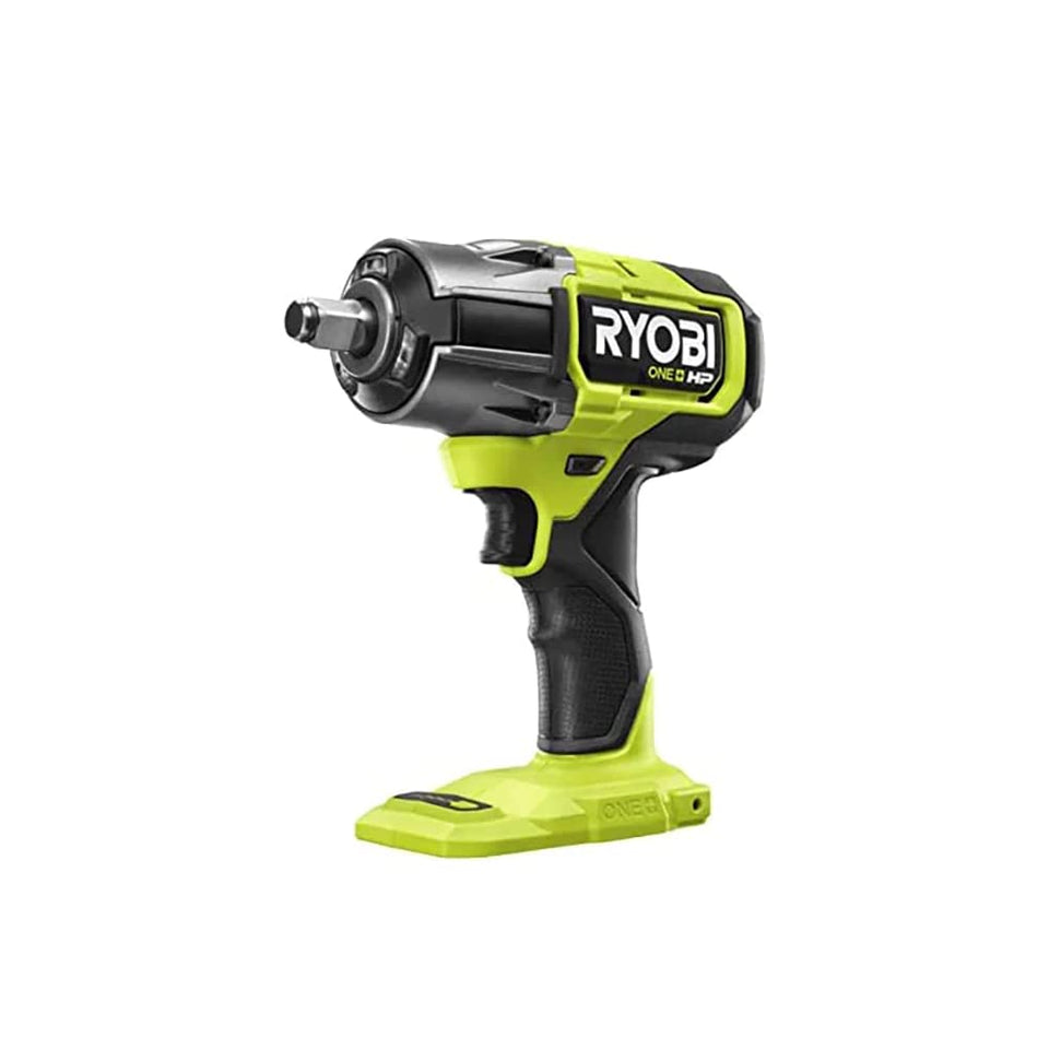 RYOBI ONE+ HP 18V brushless 1/2 in impact wrench image showing cordless power for fast loosening.