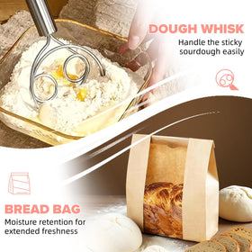 RYTOXILO dough cutter and four-blade lame for precise scoring