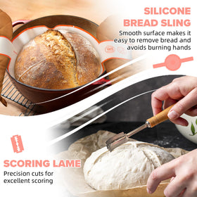 RYTOXILO dough whisk for efficient, uniform dough mixing