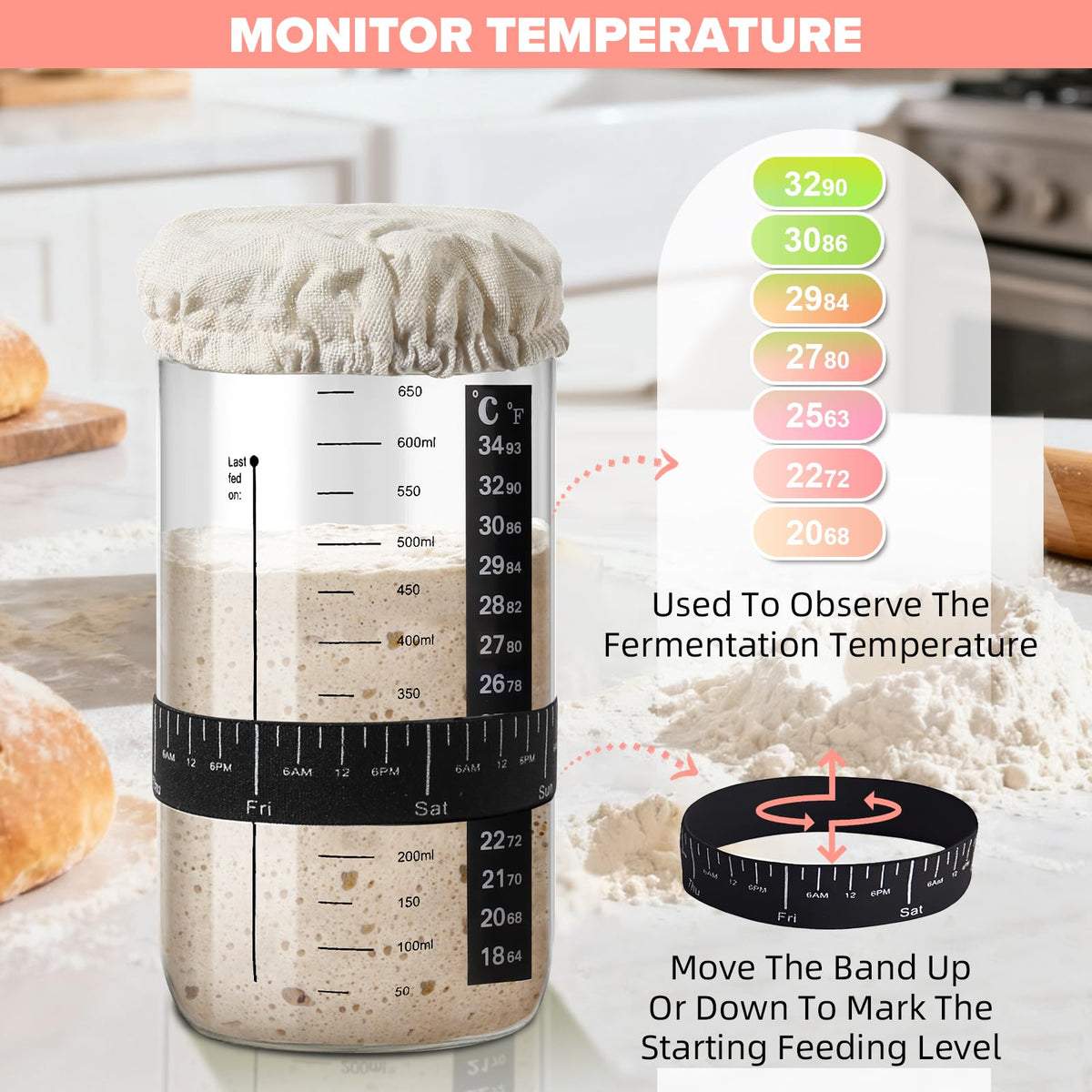 RYTOXILO silicone bread sling for safe dough transfer from basket to bakeware