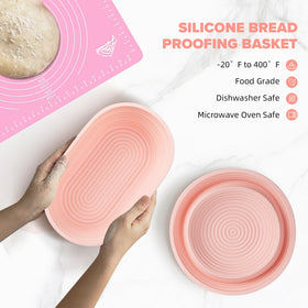 RYTOXILO oval banneton proofing basket for even dough proofing