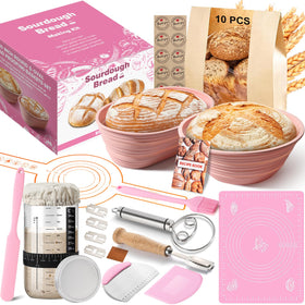 RYTOXILO sourdough starter jar with lid for airtight storage and real-time fermentation tracking