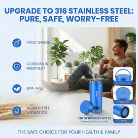 Rzlinn compact blue design fits small spaces in travel bags.