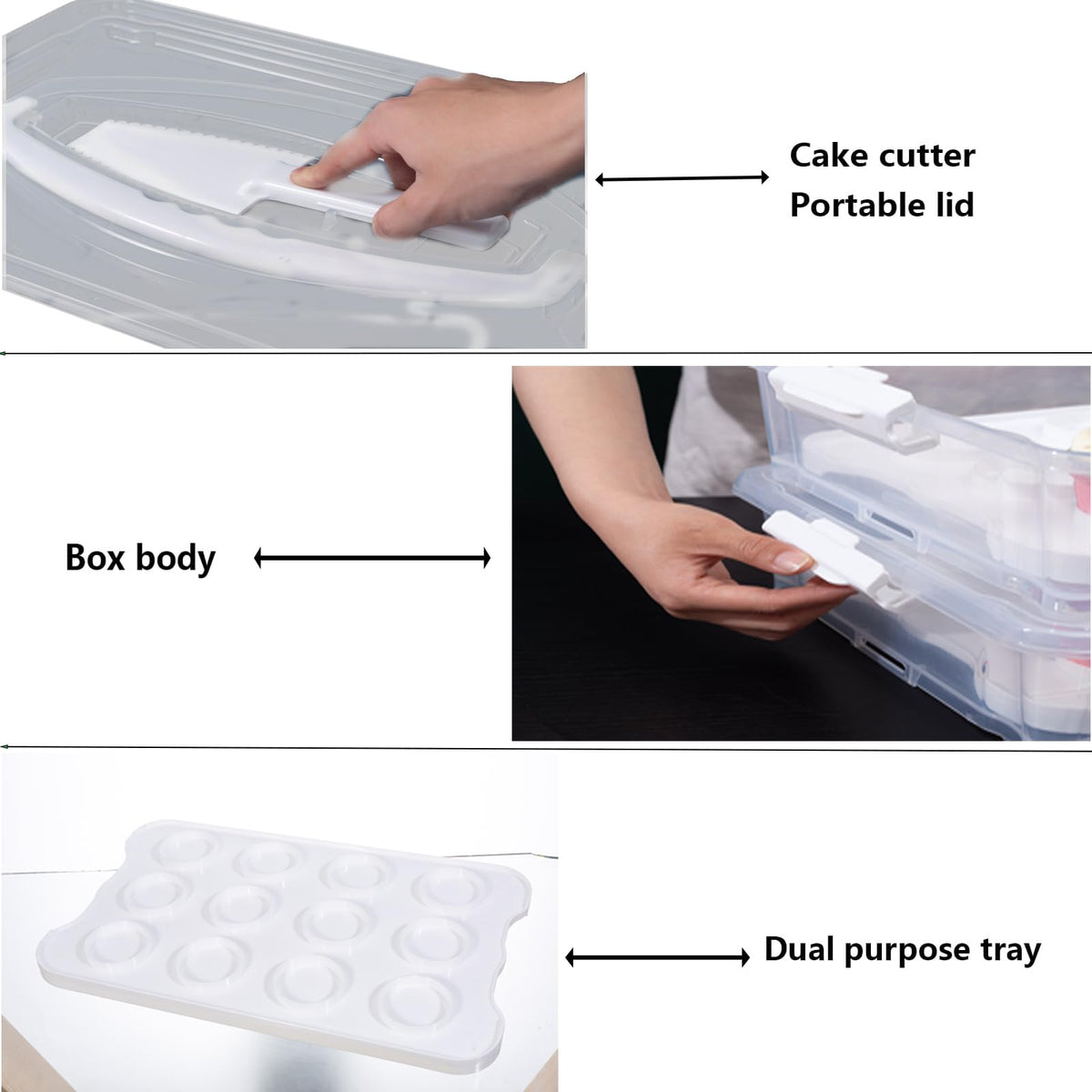 Rzmyencg portable-handle-lid allows simple carrying and quick access