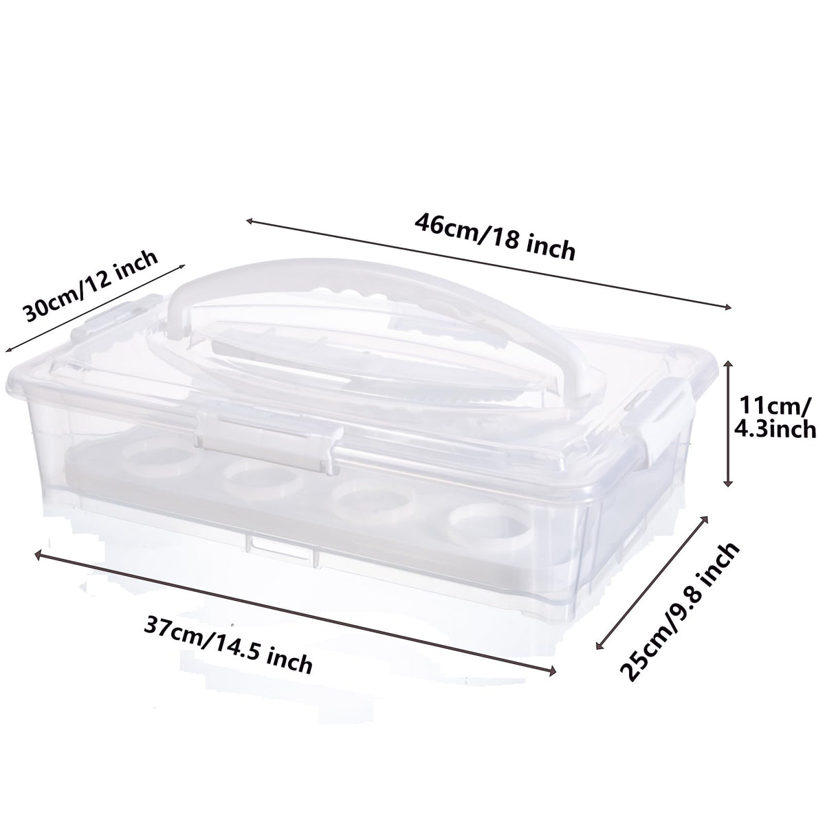 Rzmyencg stackable-cake-tray enables easy multi-item transport