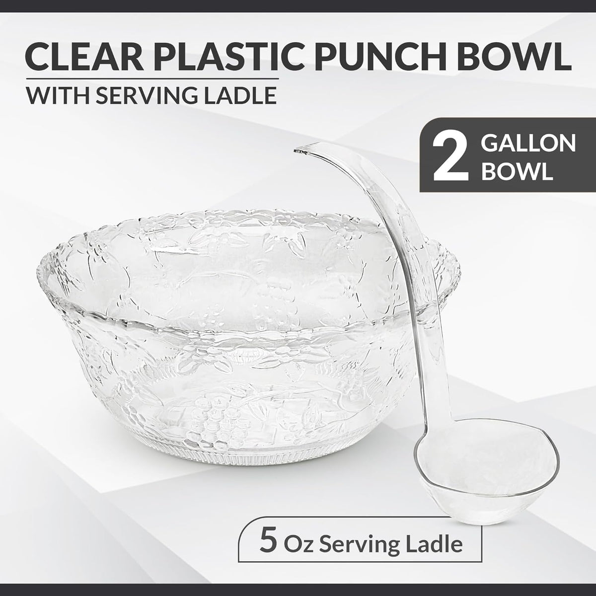 S.G Inc 5 oz ladle in use for easy drink pours.