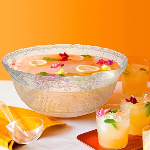 S.G Inc punch bowl shows easy transport and storage for prep.