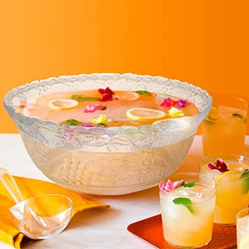 S.G Inc punch bowl shows easy transport and storage for prep.