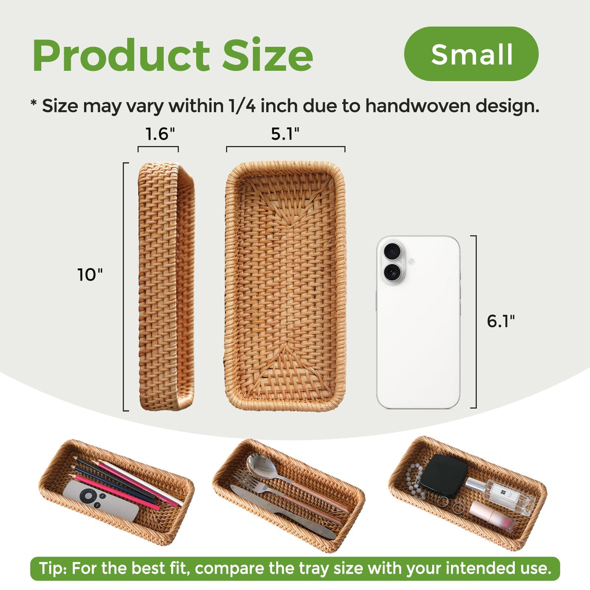 S310 jewelry tray vanity organizer with rings and perfume neatly displayed