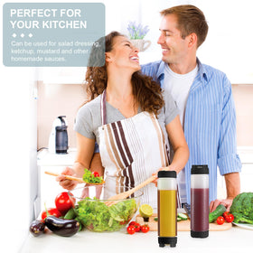 Sabary triple-pack inverted bottles show bottom refill access for easy restocking.