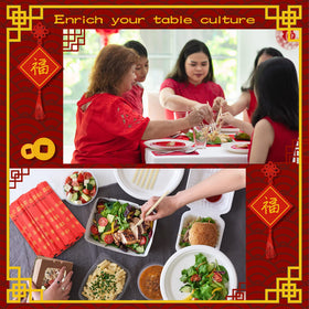 Sabary chopsticks on a party table setting for shared meals.