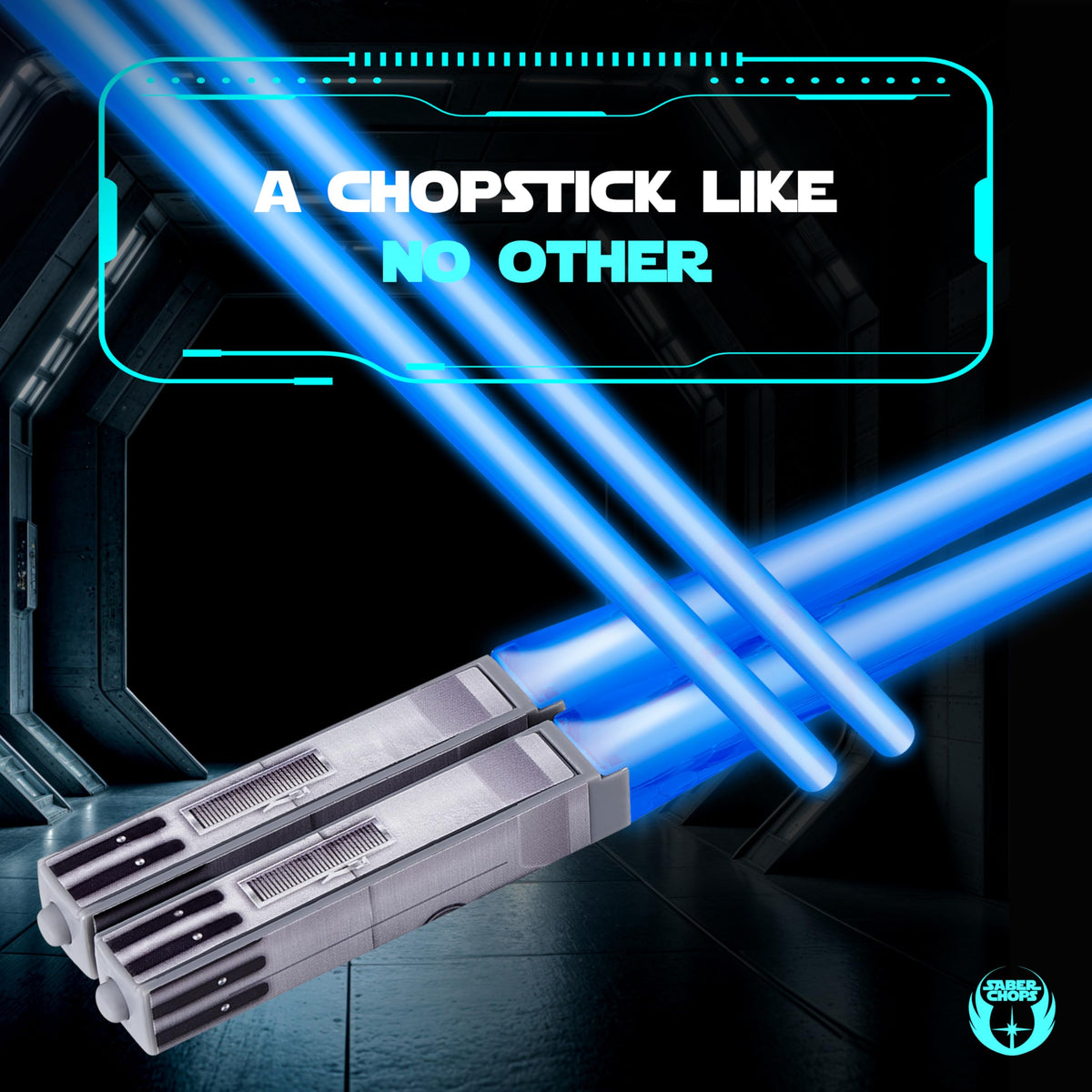Saber Chops LR41 batteries included, ready to glow.