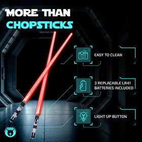 Saber Chops removable-handles enable easy dishwasher cleaning of blades.