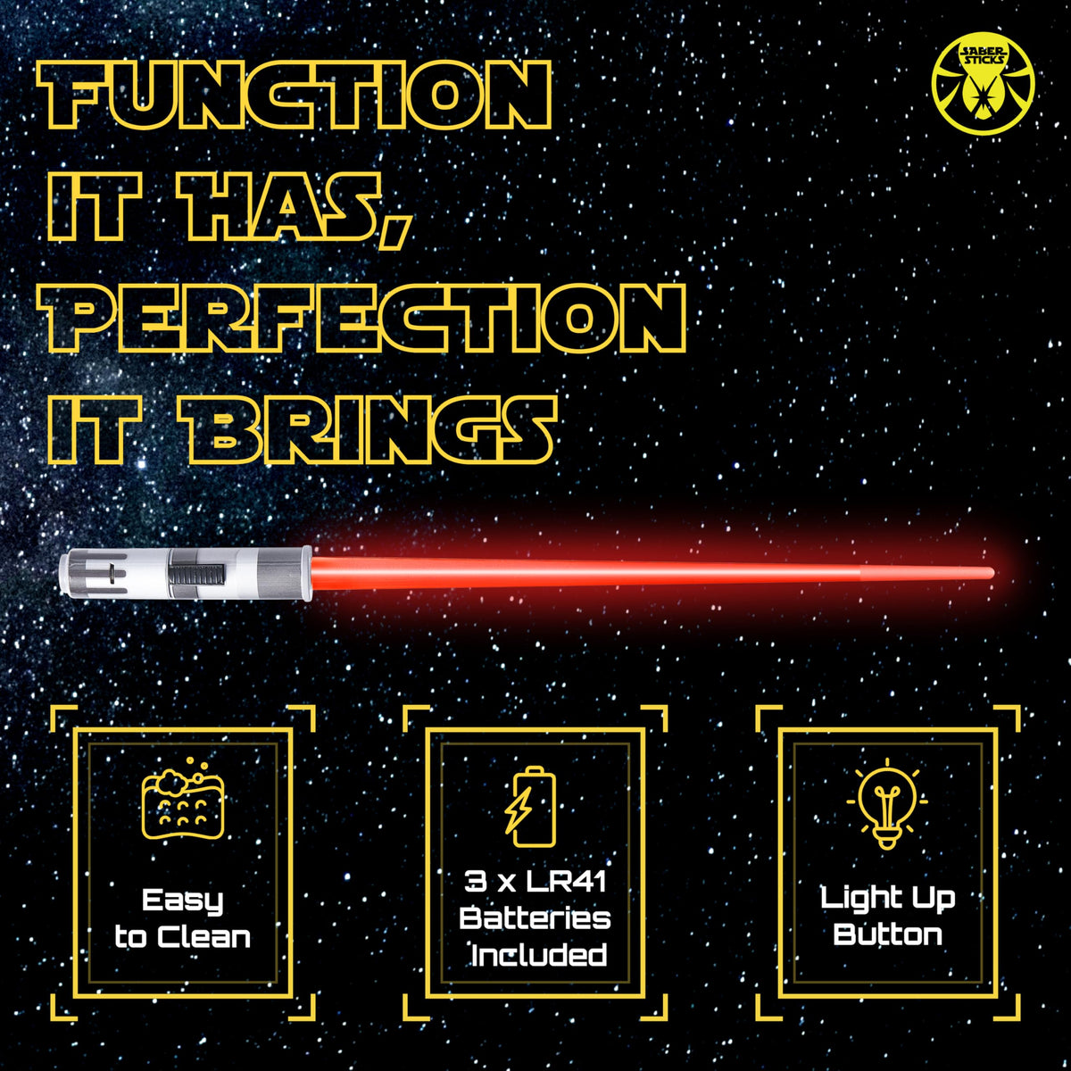 SaberSticks Lightsaber Chopsticks green glow add playful family meals.