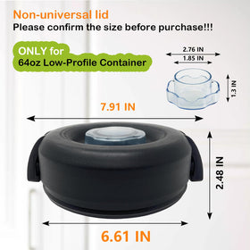 Sacumea Pro 750 rubber lid close up highlighting durable silicone material