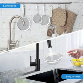 Sadoia wall-hanging hole for space-saving storage.