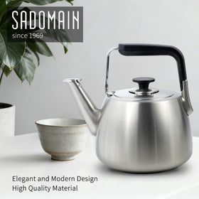 SADOMAIN Tea Kettle shows loud whistle signaling boiling for busy cooks.