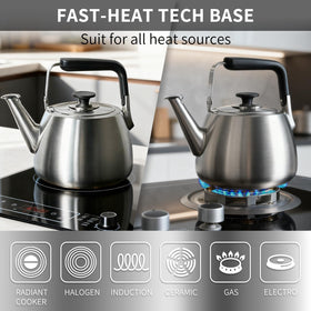 SADOMAIN Tea Kettle with thick body and bottom for durable daily use.