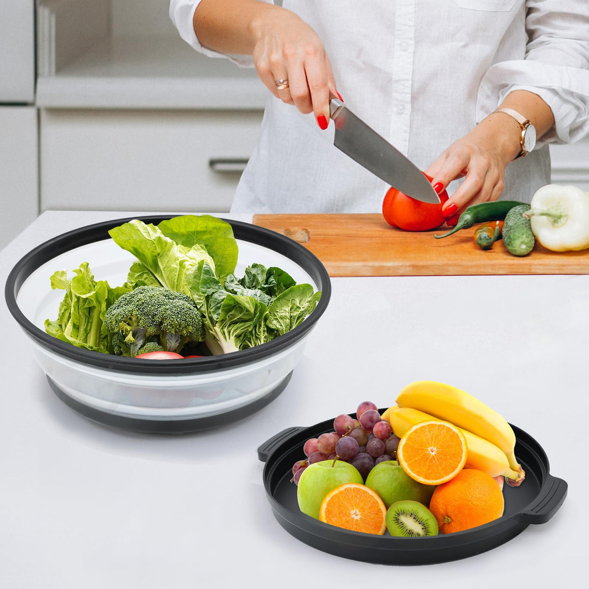 Saebume base plate used as fruit plate for meal prep