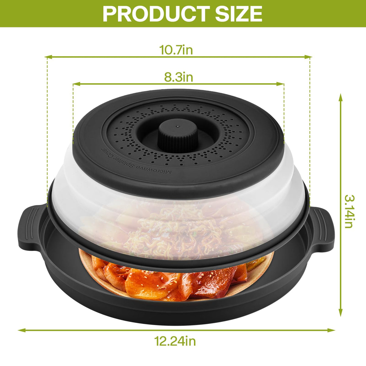 Saebume dishwasher-safe lid for easy cleanup after meals