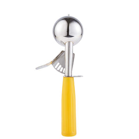 Saebye ice cream scoop with smooth release for scooped servings.