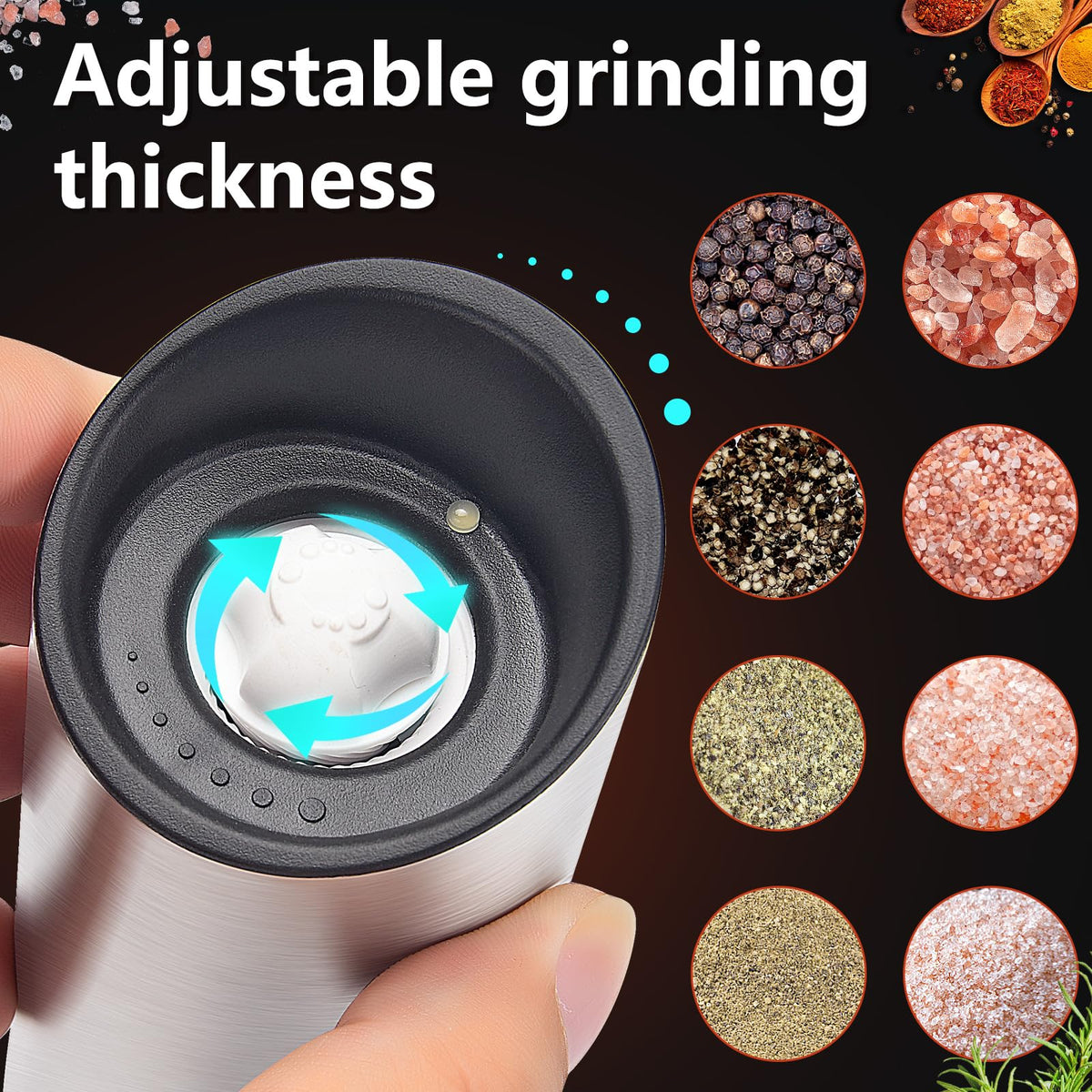 SaengQ adjustable coarseness dial lets you customize texture