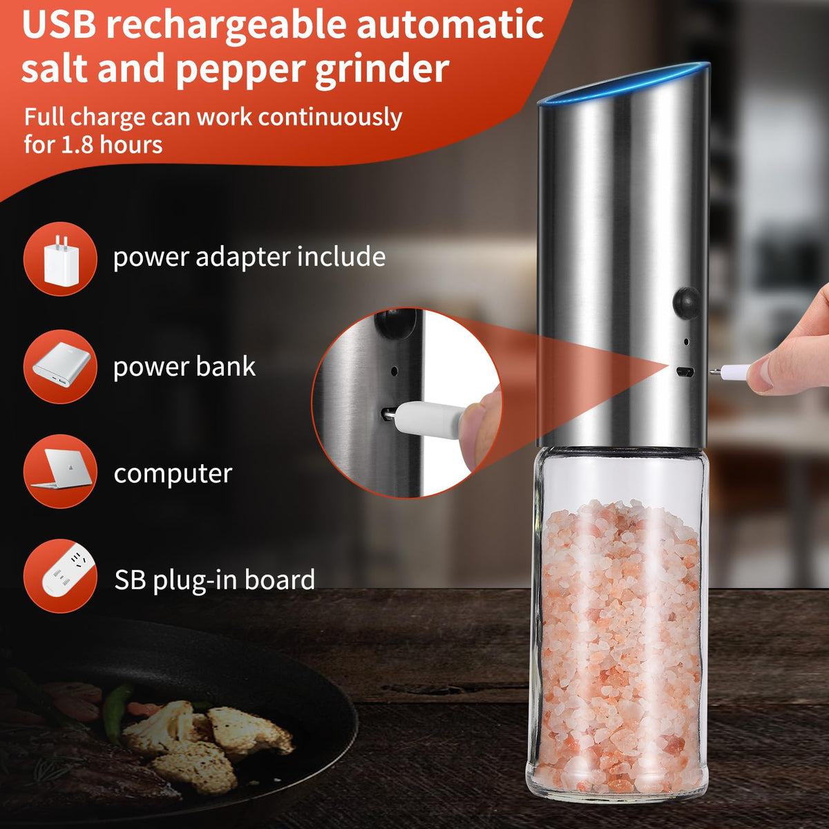 SaengQ gravity-sensing operation enables hands-free grinding