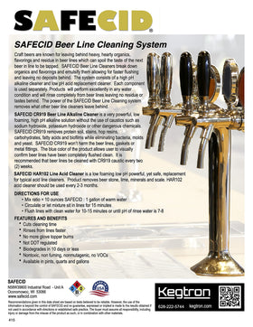 Safecid draft system cleaner image demonstrates equipment protection during maintenance.