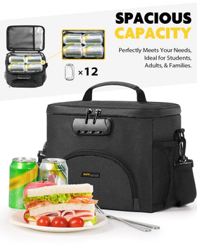 SafeDelux main compartment wide view for meals and snacks