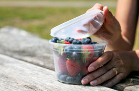 SafeWare airtight lids reduce spills during transport and family meals.
